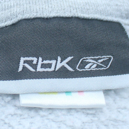 Reebok Girls Grey Track Jacket Size 10-11 Years Full Zip Activewear