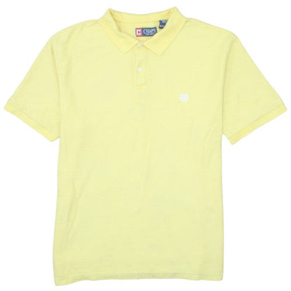 Chaps Men's Yellow Cotton Short Sleeve Polo Shirt XL