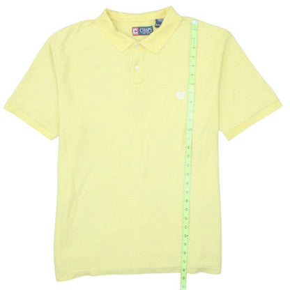 Chaps Men's Yellow Cotton Short Sleeve Polo Shirt XL