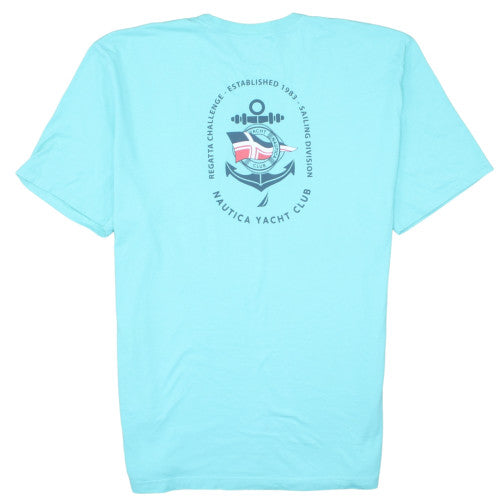 Nautica Men's Blue 3XL Nautical Graphic Short Sleeve T-Shirt