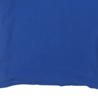 Chaps Men’s Blue 2XL Cotton Polo Shirt Classic Fit