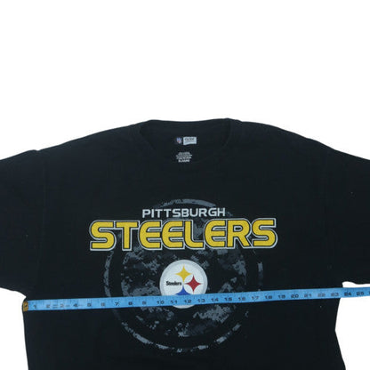 NFL Team Apparel Men's Black Pittsburgh Steelers XL T-Shirt