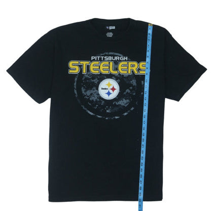 NFL Team Apparel Men's Black Pittsburgh Steelers XL T-Shirt