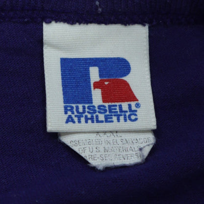 Russell Athletic Men's Blue Short Sleeve Henley T-Shirt XL