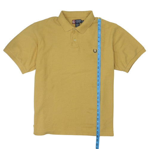 Chaps Men's Beige Cotton Short Sleeve Polo Shirt XL Classic Fit
