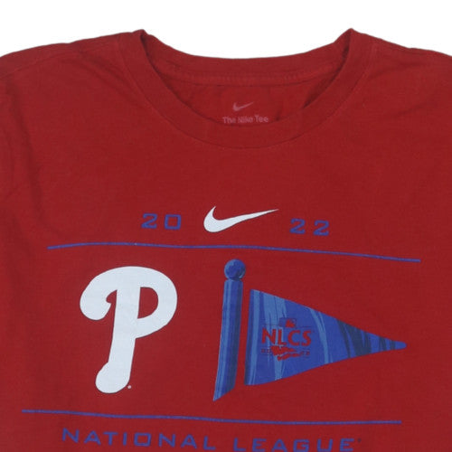 Nike Men's Red National League Champions Graphic T-Shirt Size L