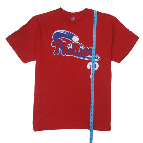 MLB Genuine Merchandise Men's Red Phillies Hamels 35 Cotton T-Shirt XL