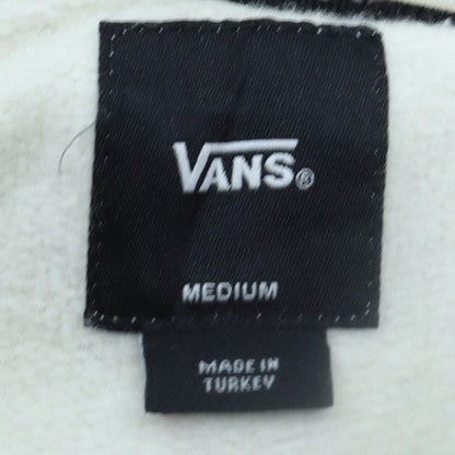 Vans Men's White Medium Pullover Hoodie Graphic Print Skate Style