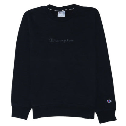 Champion Men Black Medium Crew Neck Pullover Sweatshirt