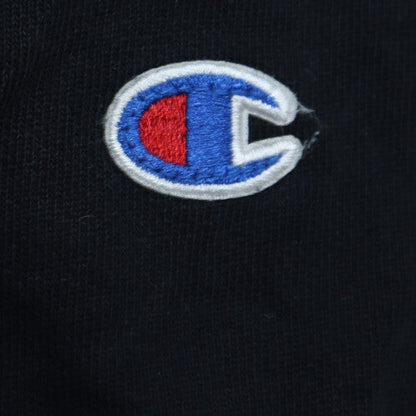 Champion Men Black Medium Crew Neck Pullover Sweatshirt