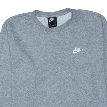 Nike Mens Grey Crew Neck Pullover Sweatshirt L