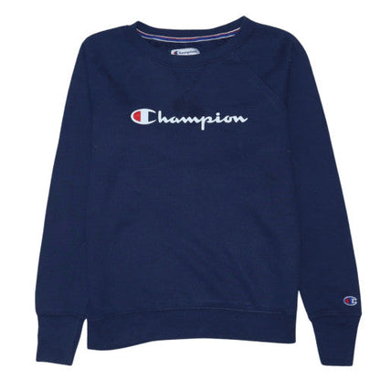 Champion Men's Blue Small Pullover Sweatshirt Crew Neck Fleece