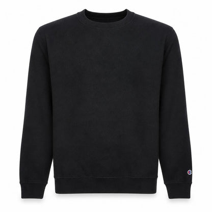 Champion Men’s Black Pullover Sweatshirt Medium Fleece Crew Neck