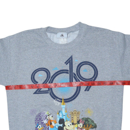 Disney Parks Women Grey Sweatshirt S Walt Disney World 2019 Mickey Crew Neck