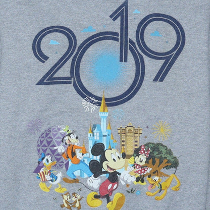 Disney Parks Women Grey Sweatshirt S Walt Disney World 2019 Mickey Crew Neck