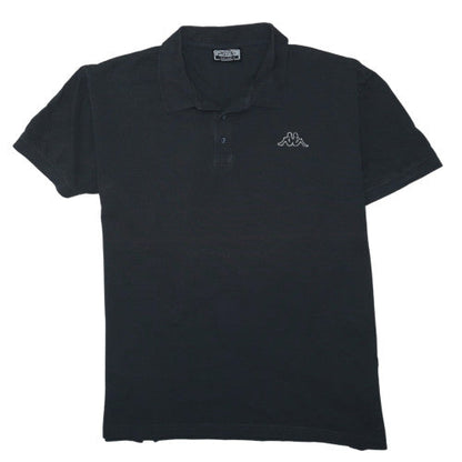 Kappa Mens Black 3XL Polo Shirt Cotton Short Sleeve Classic Fit