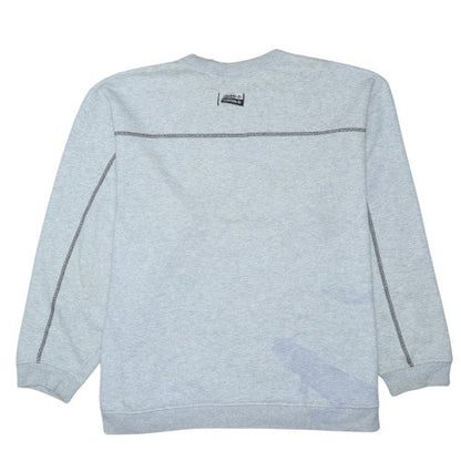 Adidas Men's Grey Crew Neck Sweatshirt Size M Classic Casual Style