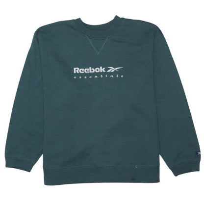 Reebok Men's Green Essentials Crew Neck Sweatshirt Size L