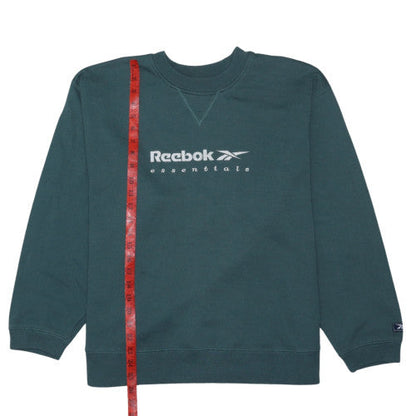 Reebok Men's Green Essentials Crew Neck Sweatshirt Size L