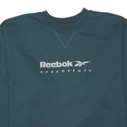 Reebok Men's Green Essentials Crew Neck Sweatshirt Size L