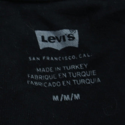 Levi's Men's Black Graphic Logo Crew Neck Cotton T-Shirt M