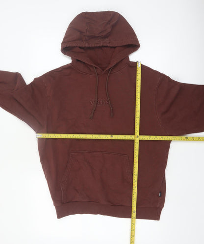 Vans Men's Brown Relaxed Fit Pullover Hoodie Medium