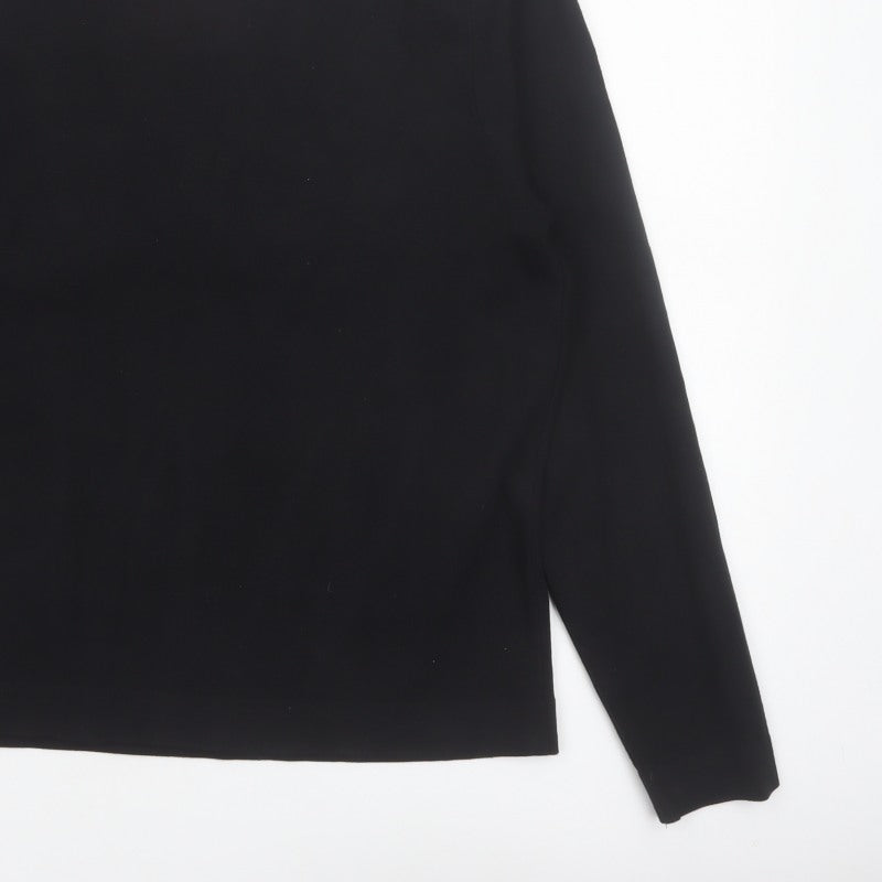 Marks and Spencer Men’s Black L Crew Neck Pullover Jumper