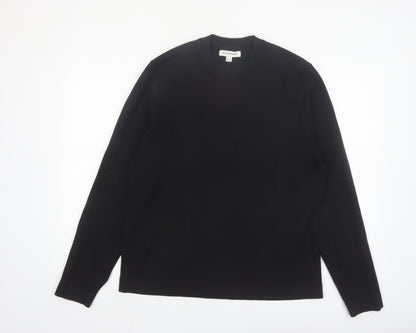 Marks and Spencer Men’s Black L Crew Neck Pullover Jumper