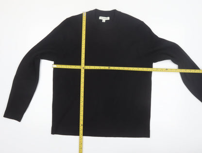 Marks and Spencer Men’s Black L Crew Neck Pullover Jumper
