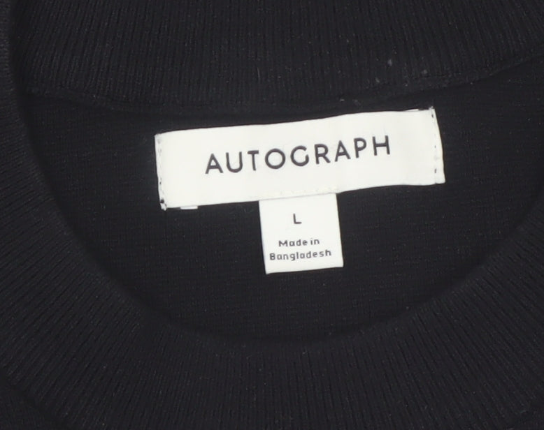 Marks and Spencer Men’s Black L Crew Neck Pullover Jumper