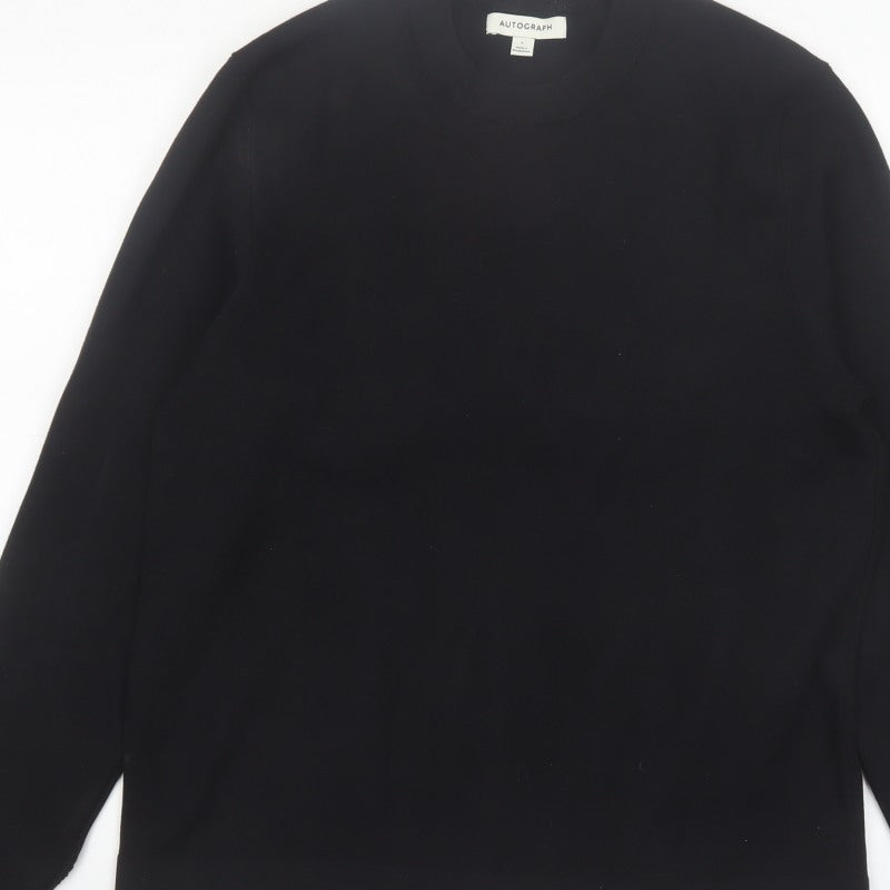 Marks and Spencer Men’s Black L Crew Neck Pullover Jumper