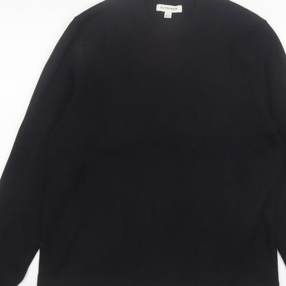 Marks and Spencer Men’s Black L Crew Neck Pullover Jumper