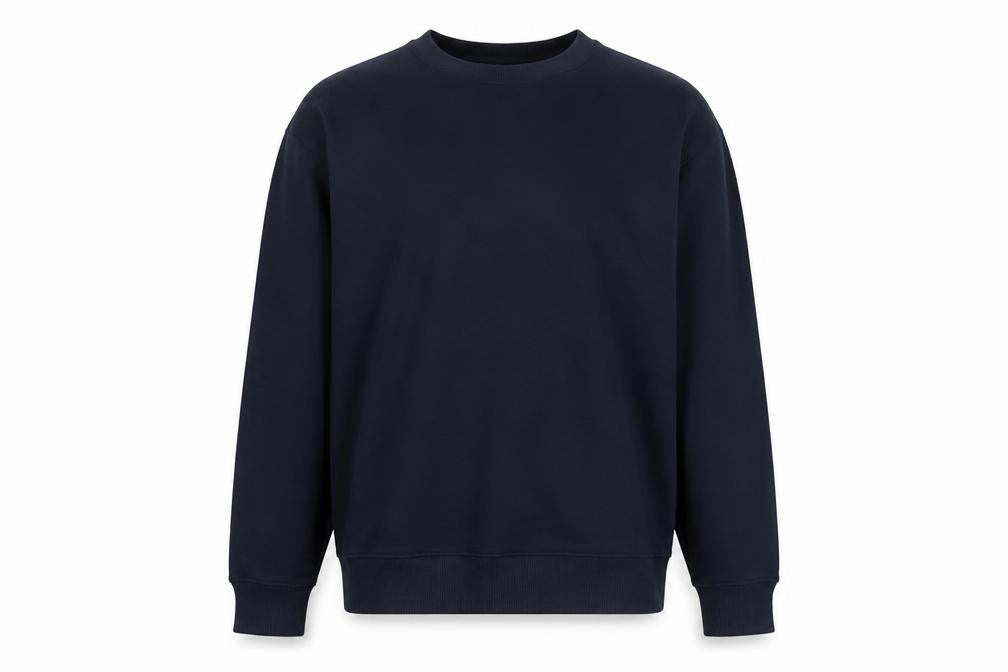 Marks & Spencer Men's Blue Relaxed Fit Cotton Sweatshirt Size L