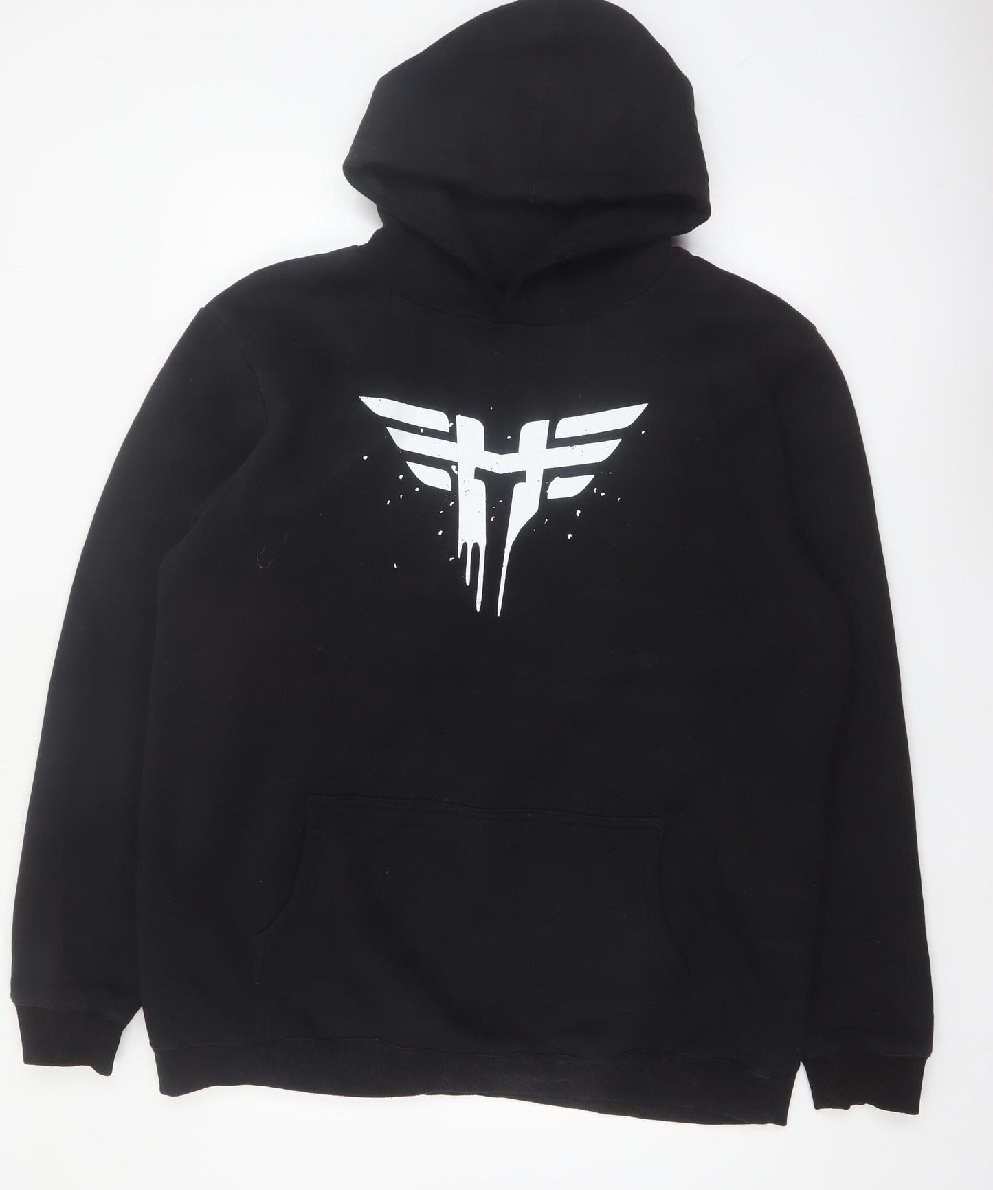 Nations Men’s Black 2XL Pullover Hoodie Esports Fleece Regular Fit