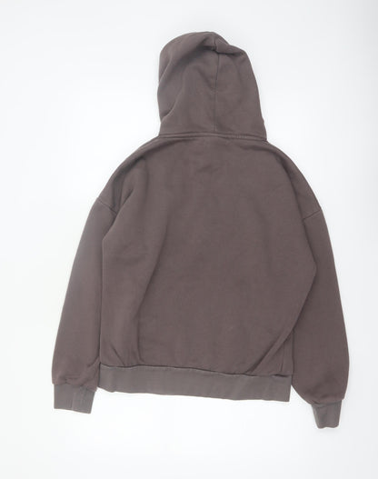 Bench Womens Brown L Hoodie Pullover 70% Cotton 30% Polyester