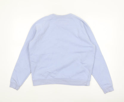 Jack Wills Women Blue Crew Neck Cotton Blend Sweatshirt UK 10
