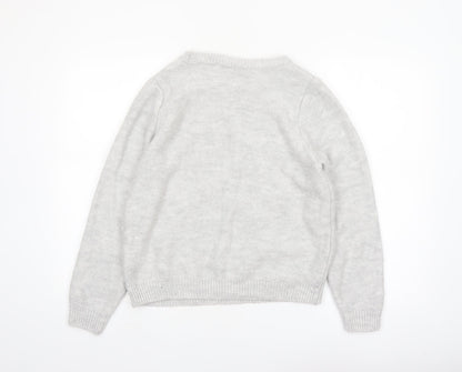 LCW Casual Women's Grey Cable Knit Crew Neck Jumper XXL