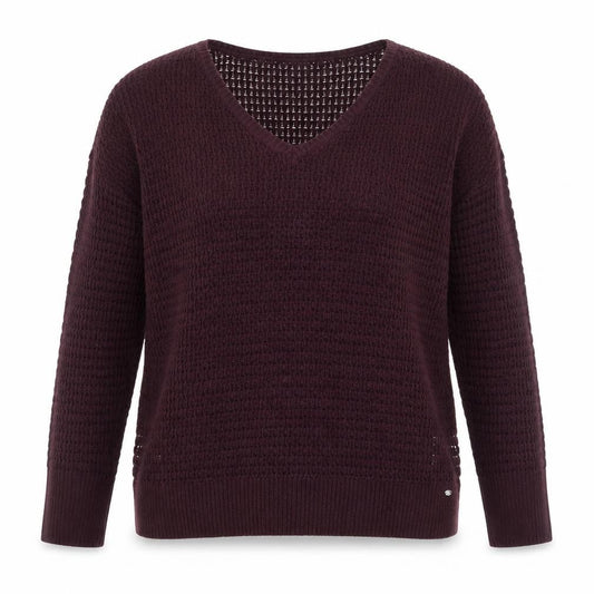 American Eagle Outfitters Women’s Brown Knit V-Neck Jumper Size M