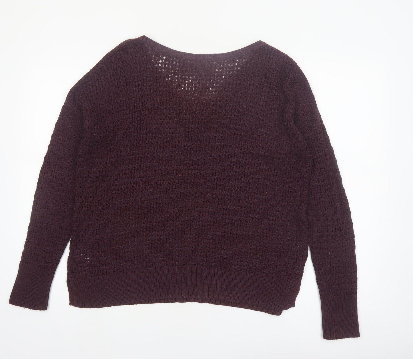 American Eagle Outfitters Women’s Brown Knit V-Neck Jumper Size M