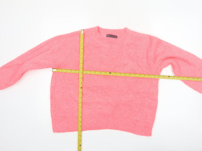 Marks and Spencer Women’s Pink Knit Crew Neck Pullover Jumper L