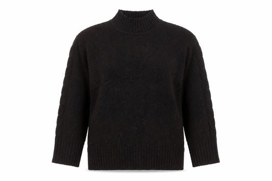 Marks & Spencer Women Brown Mock Neck Alpaca Blend Jumper Size S