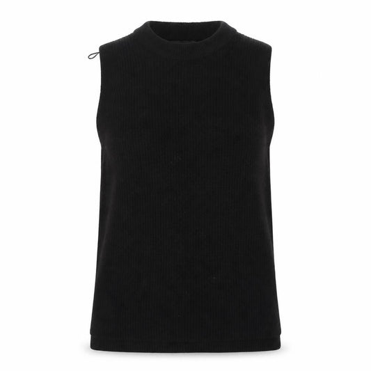 New Look Women Black Sleeveless Mock Neck Knit Vest M