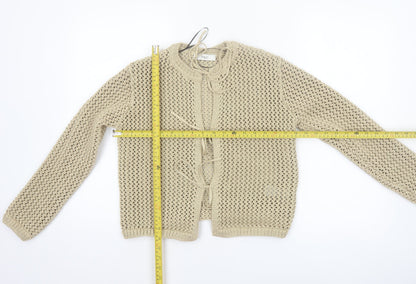 Marks and Spencer Women’s Beige Open Knit Cardigan Size S