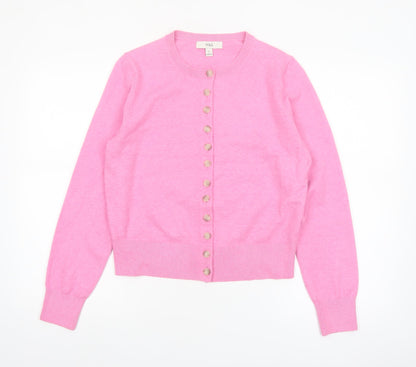 Marks and Spencer Women’s Pink Crew Neck Button Cardigan M