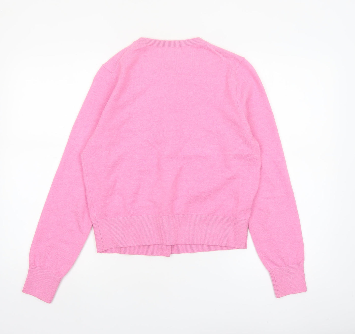 Marks and Spencer Women’s Pink Crew Neck Button Cardigan M