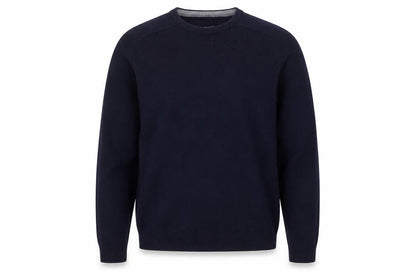 Marks and Spencer Men's Blue Wool Regular Fit Jumper M