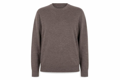 Marks and Spencer Women's Brown Crew Neck Acrylic Jumper Size 10