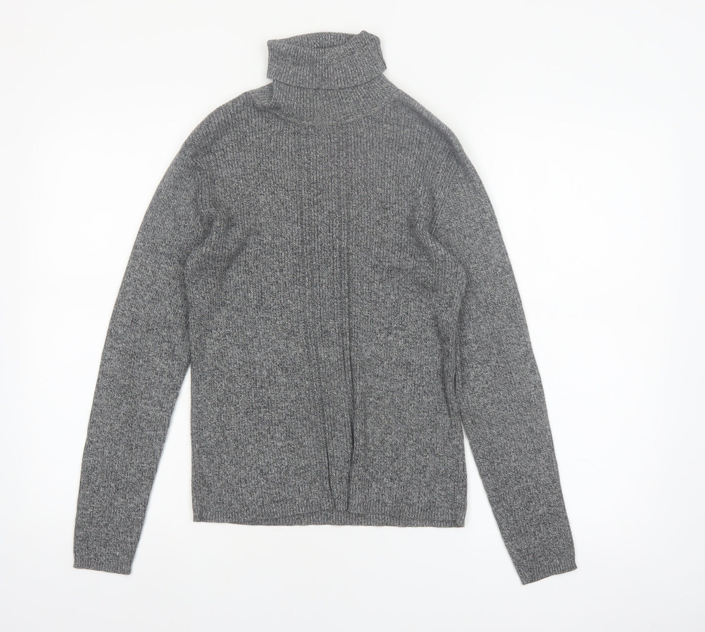 Liz Claiborne Sport Women’s Grey Roll Neck Cotton Jumper Small