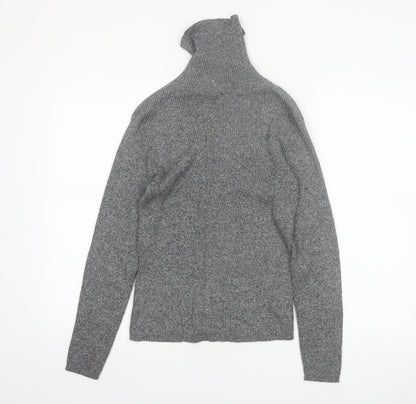 Liz Claiborne Sport Women’s Grey Roll Neck Cotton Jumper Small