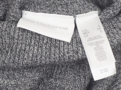 Liz Claiborne Sport Women’s Grey Roll Neck Cotton Jumper Small